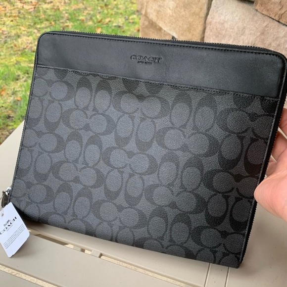 Coach Other - Authentic Coach sign.leather laptop/organizer case